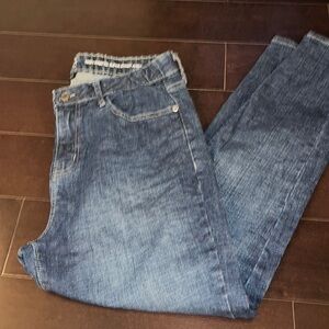 High-Waisted Super-Skinny Jeans - size 12